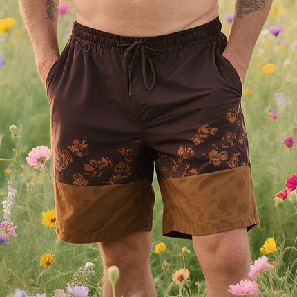Men's Retro Western Style Shorts | Cowboy Ranch Print | Breathable Cotton Blend | Mid-Length | Adjustable Waistband | Vintage Americana Aesthetic | Sizes S-3XL | Perfect for Casual Summer & Outdoor Activities