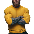 Men's Long Sleeve Textured Round Neck T-Shirt | Solid Color | Versatile Casual & Semi-Formal Wear | Comfortable Fit | High-Quality Durable Fabric | Modern Silhouette | Multiple Colors Available