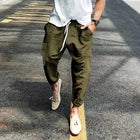 Men's Striped Casual Pants | Multi-Pocket | Comfortable Fit | Durable Fabric | Stylish Design | Casual Wardrobe Essential