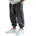 Men's Striped Casual Pants | Breathable Cotton Linen | Elastic Waist | Loose Fit | Cuffed Legs | Versatile Style | High-Quality Fabric | Functional Pockets | Easy Care | Multiple Sizes Available