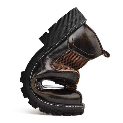 Men's All-Weather Chelsea Boots | Suede Upper | Slip-Resistant Rubber Outsole | Versatile Rugged Style | Elastic Gore with Pull Tabs | Durable Casual Footwear