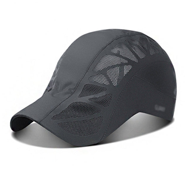 Men's Outdoor Sports Sunshade Mesh Baseball Cap | Quick Dry | Breathable Acrylic | Big Brim | Suitable for All Seasons | Travel, Golf, Camping, Hiking, Fishing | Dome Style | Lightweight & Packable