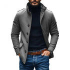 Men's Wool Blend Short Coat | Slim Fit | Single-Breasted | Lapel Collar | Premium Fabric | Versatile Casual Outerwear | Warm & Stylish | Functional Pockets | Hip-Length | Timeless Minimalist Design