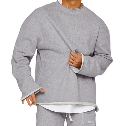 Men's Loose Fit Sweatshirt | Round Neck | Pullover | Cotton Blend | Long Sleeve | Casual | All Seasons | Versatile Streetwear | Soft & Breathable | Lightweight Comfort