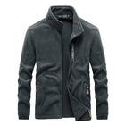 Men's Polar Fleece Jacket | Warm Lightweight Outerwear | Full Zip | Sporty Design | Stand-Up Collar | Elastic Cuffs | Side Zipper Pockets | Ideal for Outdoor Activities | Casual Wear