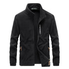 Men's Polar Fleece Jacket | Warm Lightweight Outerwear | Full Zip | Sporty Design | Stand-Up Collar | Elastic Cuffs | Side Zipper Pockets | Ideal for Outdoor Activities | Casual Wear