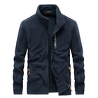 Men's Polar Fleece Jacket | Warm Lightweight Outerwear | Full Zip | Sporty Design | Stand-Up Collar | Elastic Cuffs | Side Zipper Pockets | Ideal for Outdoor Activities | Casual Wear