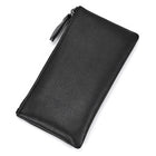 Men's Long Wallet | Vintage Crazy Horse Leather | Large Capacity | Durable Zip Closure | High-Quality Material | Versatile Everyday Use | Timeless Style | Unique Aging Patina | Perfect Gift for Men