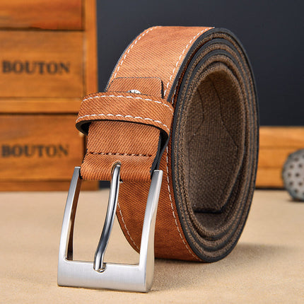 Men's Vintage Canvas Patchwork Belt | Durable High-Quality | Casual & Semi-Formal Belt | Antique Metal Buckle | Versatile Fashion Accessory | Adjustable Rugged Charm | All-Day Comfort