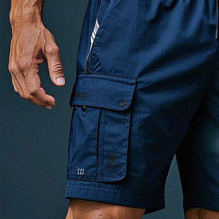 Men's Active Shorts | Reflective | Moisture Wicking | Lightweight | Breathable | Elastic Waistband | Running | Enhanced Visibility