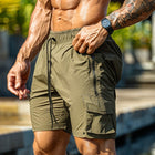 Men's Athletic Shorts | Moisture Wicking | Casual Activewear | Elastic Waistband | Breathable | Durable Sportswear | Comfort Fit