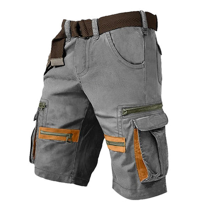 Men's Outdoor Cargo Shorts | Multi-Pocket | Durable Fabric | Breathable | Comfortable Fit | Adjustable Waist | Hiking & Adventure Ready