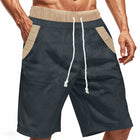 Men's Contrast Paneled Shorts | Elastic Waistband | Stylish Casual Wear | Breathable Fabric | Comfortable Fit | Versatile Design | Trendy Clothing for Men