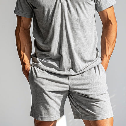 Men's Breathable Sports Suit | Comfortable Fit | Moisture-Wicking Activewear Set | Durable Design for Running & Gym | Simple Stylish Look | Versatile Athletic Clothing