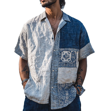 Men's Short Sleeve Shirt | Bohemian Printed | Casual & Relaxed Fit | Breathable Fabric | Colorful Patterns | Vibrant Fashion | Stylish Summer Outfit | Durable & Comfortable | Ideal for Casual Outings