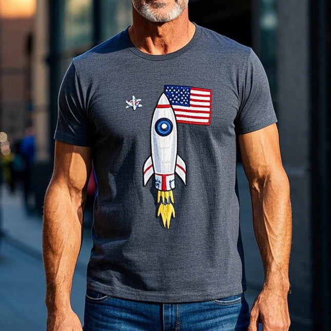 Men's Casual T-Shirt | Simple Printed Short Sleeve | Breathable Soft Fabric | High-Quality Comfortable Fit | Versatile Stylish Design | Easy Care Machine Washable | Durable Everyday Wear | Men's Fashion Top