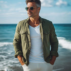 Men's Long Sleeve Shirt | Army Green | Cotton Linen Blend | Spring Autumn | Point Collar | Breathable Fabric | Versatile Casual Semi-Formal Wear | Comfortable Fit | Adjustable Button Cuffs | Sizes S-3L