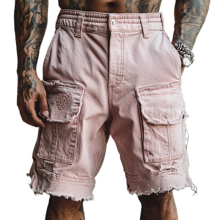 Men's Denim Shorts | Raw Edge | Stylish Casual Summer Fashion | Relaxed Fit | High-Quality Material | Versatile Urban Wear | Functional Pockets | Trendy Design | Comfortable Everyday Style
