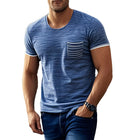 Men's Casual T-Shirt | Cotton Blend | Round Neck | Chest Pocket | Short Sleeve | Comfortable Fit | Versatile Style | Everyday Wear
