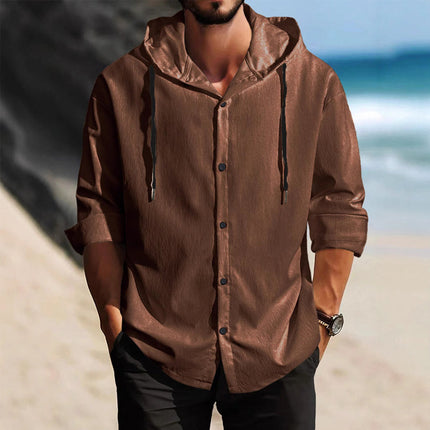 Men's Long Sleeve Hoodie | Solid Color | Casual Wear | Comfortable Fit | Lightweight Outerwear | Premium Fabric | Relaxed Fit | Hooded Sweatshirt | Versatile Style | Ideal for Cool Weather | Fashionable Pullover