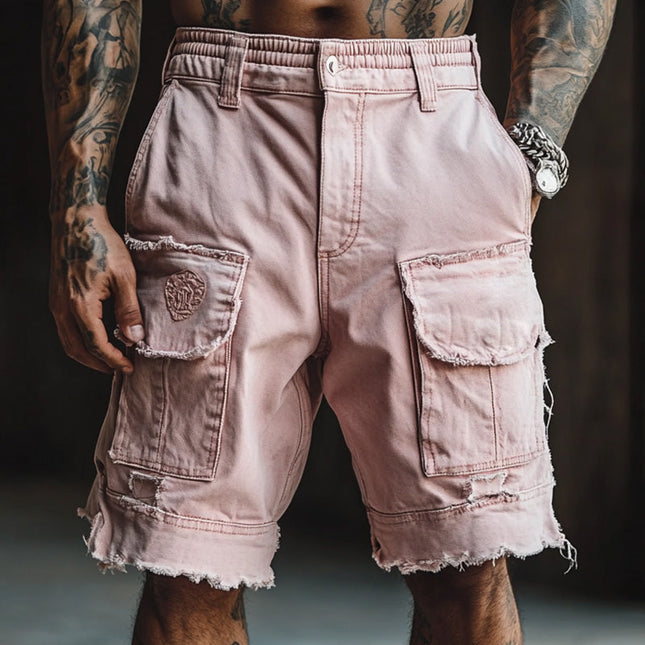 Men's Denim Shorts | Raw Edge | Stylish Casual Summer Fashion | Relaxed Fit | High-Quality Material | Versatile Urban Wear | Functional Pockets | Trendy Design | Comfortable Everyday Style