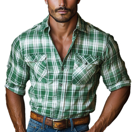 Men's Casual Long-Sleeve | Comfortable Breathable Shirt | Durable Stitching | Versatile Fashion Piece | Stylish Design for Everyday Wear