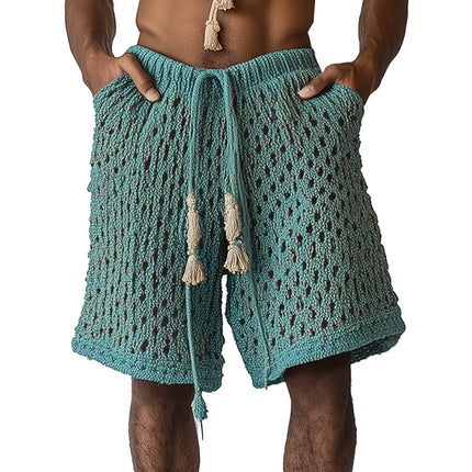 Men's Woven Beach Shorts | Casual Lightweight | Breathable Fabric | Elastic Waistband with Drawstring | Relaxed Fit | Multiple Pockets | Summer Essentials | Versatile Style | Comfort for Beach & Leisure