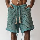 Men's Woven Beach Shorts | Casual Lightweight | Breathable Fabric | Elastic Waistband with Drawstring | Relaxed Fit | Multiple Pockets | Summer Essentials | Versatile Style | Comfort for Beach & Leisure