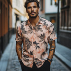 Men's Summer Hawaiian Shirt | Retro Print | Short Sleeve | Casual Button-Down | Lapel Collar | Breathable Cotton Blend | Vibrant Colors | Beachwear | Sizes S-3XL | Stylish Tropical Shirt for Men
