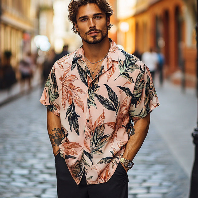 Men's Hawaiian Shirt | Retro Print | Casual Short Sleeve | Summer Beachwear | Lapel Collar | Breathable Cotton Blend | Vibrant & Unique Patterns | Comfortable Fit | Sizes S-3XL