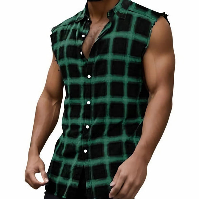 Men's Vintage Style Printed Vest | Breathable Sleeveless Top | Skin-friendly Comfort | Festival Essential | Summer Fashion | Retro-inspired Designs | Moisture-wicking Fabric | Sizes S-3XL | Fashion-forward Wardrobe Addition