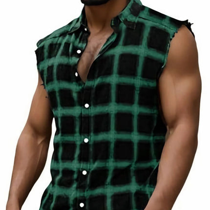 Men's Vintage Style Printed Vest | Breathable Sleeveless Top | Skin-friendly Comfort | Festival Essential | Summer Fashion | Retro-inspired Designs | Moisture-wicking Fabric | Sizes S-3XL | Fashion-forward Wardrobe Addition