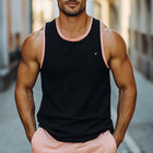 Men's Black Cotton Tank Top | Skin-Friendly Soft Breathable Fabric | Casual Versatile Sleeveless Shirt | Relaxed Fit Scoop Neck | Available in Size Small to 3XL | Ideal for Workout or Daily Wear