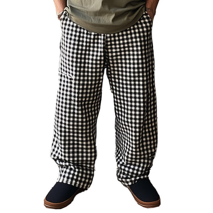 Men's Plaid Casual Pants | Spring Fashion | High-Quality Material | Stylish Design | Comfortable Fit | Versatile | Ideal for Casual Outings & Semi-Formal Events