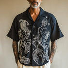 Men's Short Sleeve Shirt | Picasso Abstract Print | Artistic Design | Breathable Fabric | Casual & Formal Versatility | Unique Pattern Fashion Top