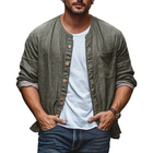Men's Casual Long-Sleeved Shirt | Cotton Linen Blend | Loose Fit | Single-Breasted | Comfortable Breathable Design | Versatile Color Options | Ideal for Casual Outings | Relaxed Style