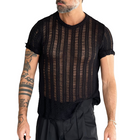 Men's Knitted T-Shirt | Solid Colors | Round Neck | Short Sleeve | Breathable Fabric | Versatile Fit | Casual to Semi-Formal Styles | Durable and Comfortable