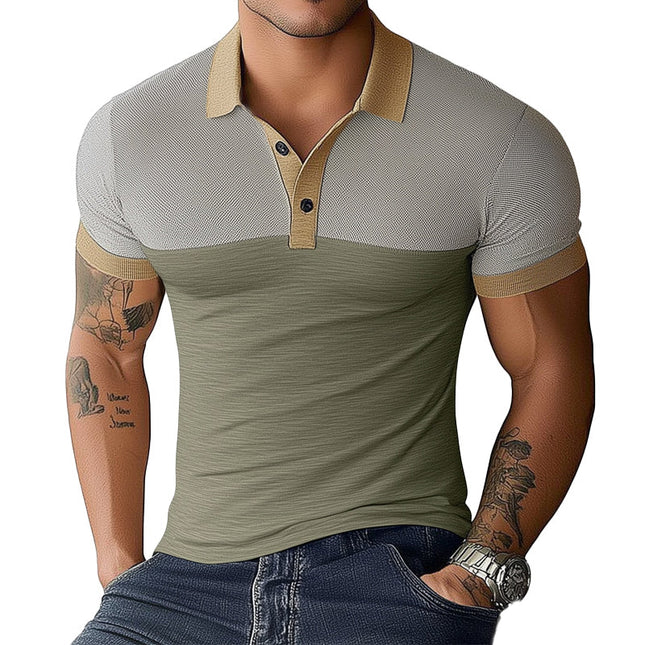 Men's Summer Comfort Polo Shirt | Knitted Texture | Breathable Fabric | Short Sleeve | Classic Collar | Stylish & Elegant | Casual & Semi-Formal | Sizes S-3XL | Ideal for Warm Weather