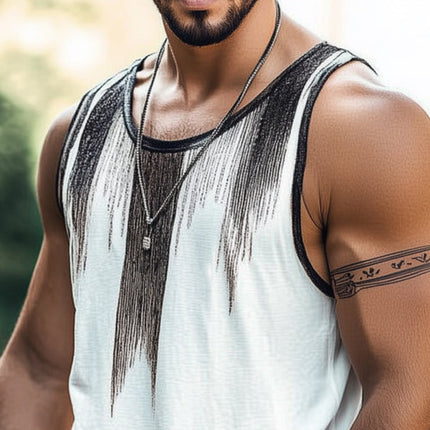 Men's Summer Tank Top | Lightweight Cotton Blend | Breathable | Moisture-Wicking | Cool & Comfortable Fit | Sleeveless Crew Neck | Casual Wear | Sizes S-3XL | Ideal for Gym, Beach, or Relaxation