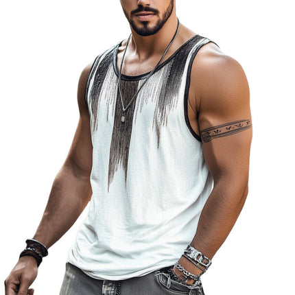 Men's Summer Tank Top | Lightweight Cotton Blend | Breathable | Moisture-Wicking | Cool & Comfortable Fit | Sleeveless Crew Neck | Casual Wear | Sizes S-3XL | Ideal for Gym, Beach, or Relaxation