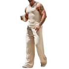 Men's Beachwear Set | Solid Color Tank Top & Trousers | Summer Casual Outfit | Lightweight & Breathable | Relaxed Fit | Drawstring Waistband | Easy Mix & Match | Essentials for Summer Style