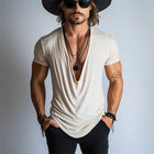 Men's Stylish Spring T-Shirt | Swing Collar | Short Sleeve | High-Quality Breathable Fabric | Relaxed Fit | Versatile Colors | Perfect Casual Top