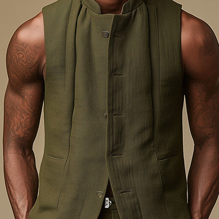 Men's Slim Fit Vest | Stylish & Modern Design | Sophisticated & Comfortable Outerwear | Versatile for Casual & Formal Wear | High-Quality Breathable Fabric