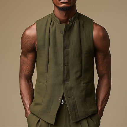 Men's Slim Fit Vest | Stylish & Modern Design | Sophisticated & Comfortable Outerwear | Versatile for Casual & Formal Wear | High-Quality Breathable Fabric