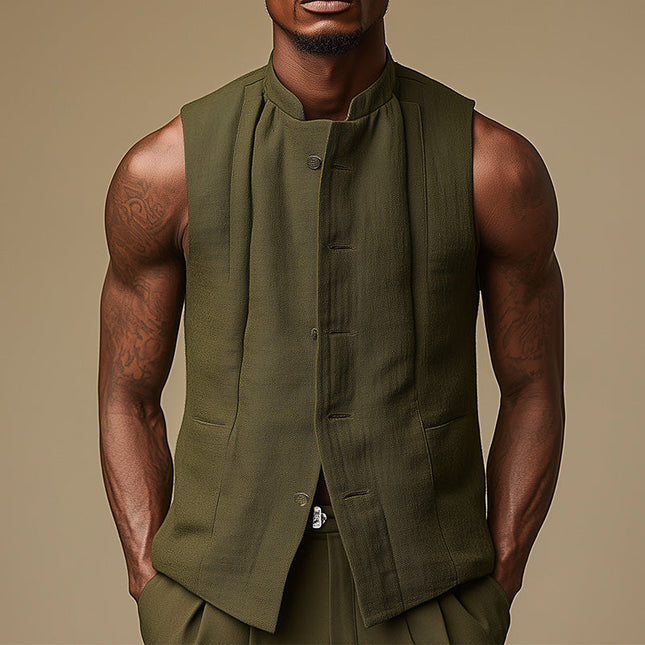 Men's Slim Fit Vest | Stylish & Modern Design | Sophisticated & Comfortable Outerwear | Versatile for Casual & Formal Wear | High-Quality Breathable Fabric