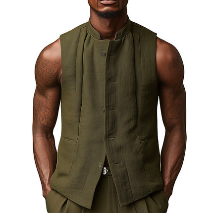 Men's Slim Fit Vest | Stylish & Modern Design | Sophisticated & Comfortable Outerwear | Versatile for Casual & Formal Wear | High-Quality Breathable Fabric