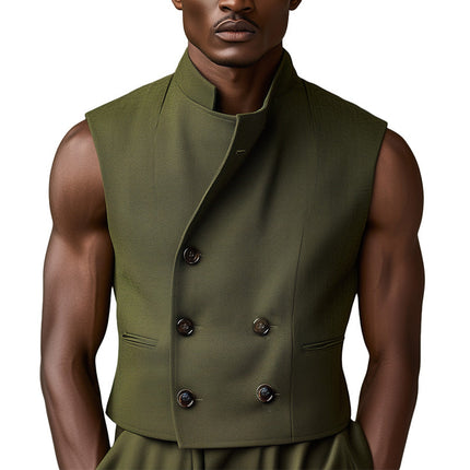 Men's Spring Stand Collar Vest | Lightweight Sports Casual Outerwear | Stylish & Comfortable | High-Quality Material | Versatile Colors | Ideal for Outdoor Activities & Casual Gatherings