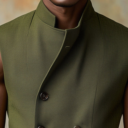 Men's Spring Stand Collar Vest | Lightweight Sports Casual Outerwear | Stylish & Comfortable | High-Quality Material | Versatile Colors | Ideal for Outdoor Activities & Casual Gatherings