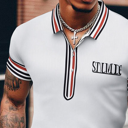 Men's Polo Neck T-Shirt | Short Sleeve | Summer Comfort | Breathable Cotton Blend | Classic Style | Casual & Smart-Casual | Lightweight Fabric | Versatile Summer Wear