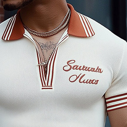 Men's Slim Fit Polo Neck T-Shirt | Summer Fashion | Cotton Elastane Blend | Casual & Semi-formal Wear | Breathable & Lightweight | Sizes S-3XL | Versatile Modern Style